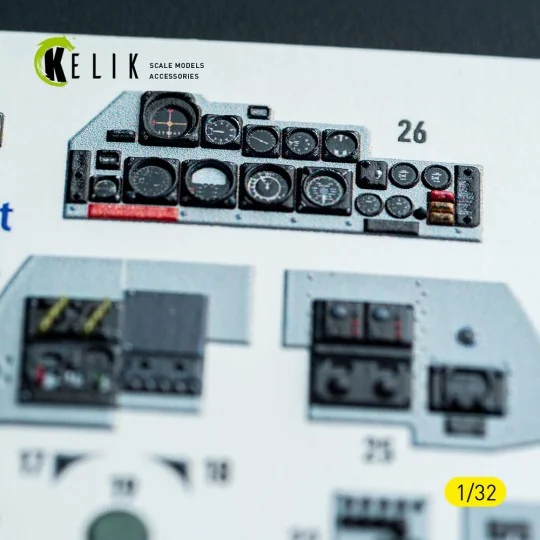 F-4C - interior 3D decals for Tamiya kit, 1/32 - Kelik K32048