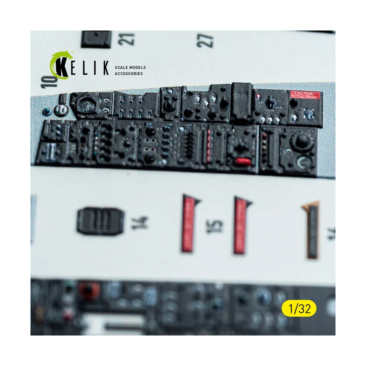 F-4C - interior 3D decals for Tamiya kit, 1/32 - Kelik K32048