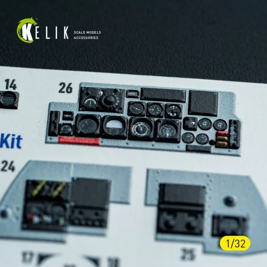 F-4D - interior 3D decals for Tamiya kit, 1/32 - Kelik K32049