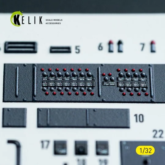 Ju-87D - interior 3D decals for Hasegawa kit, 1/32 - Kelik K32050