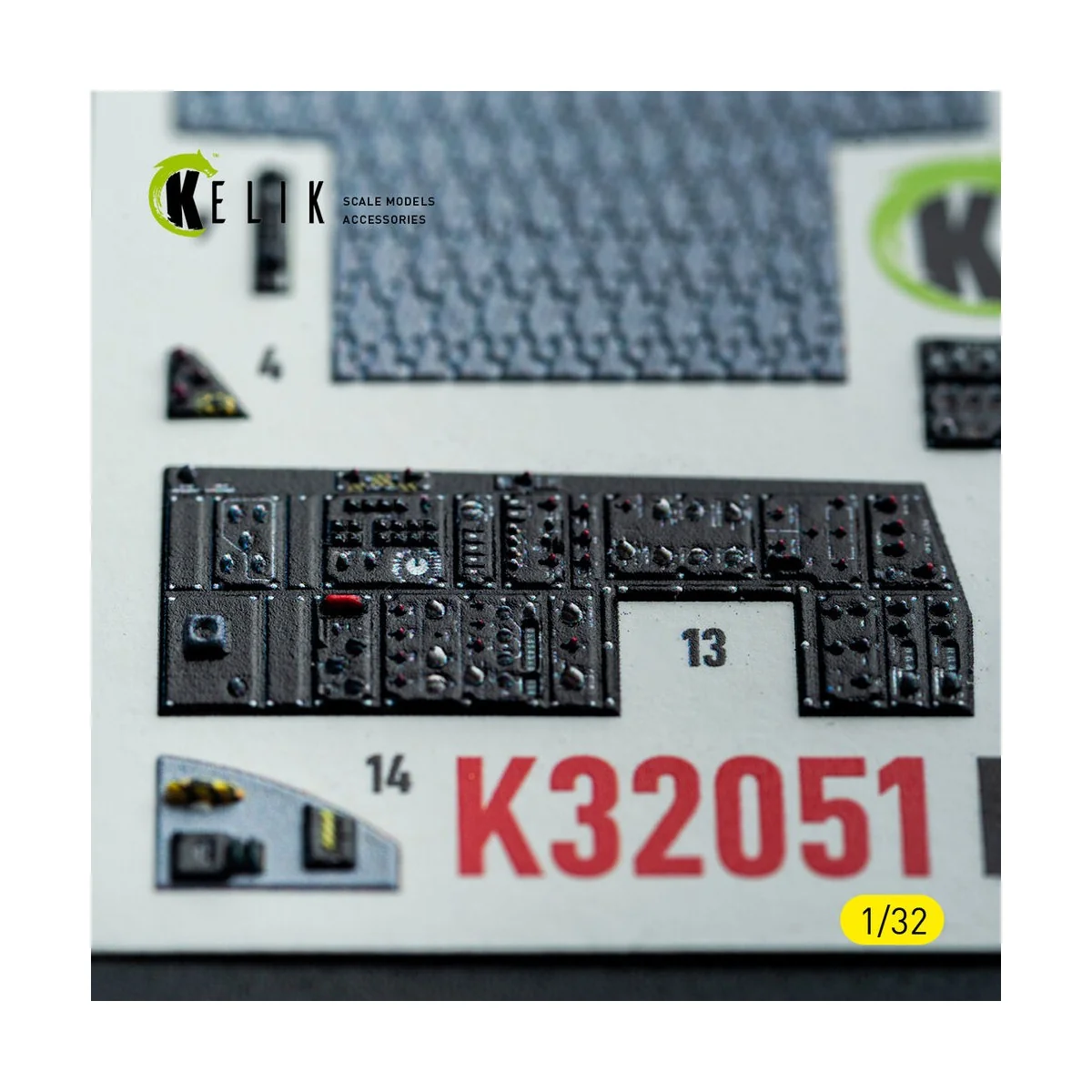 F-15C (early) - interior 3D decals for Tamiya kit, 1/32 - Kelik K32051