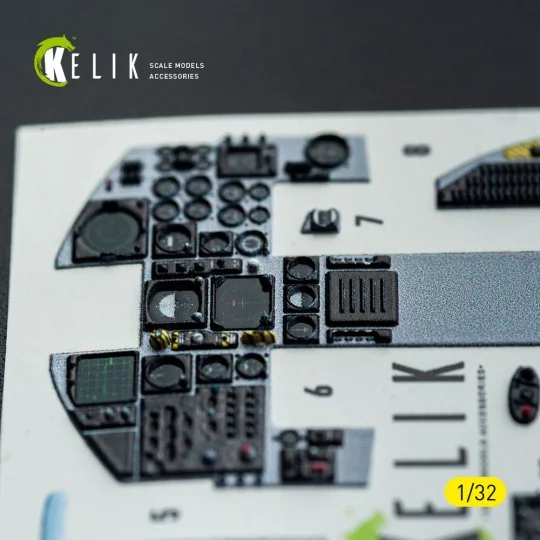 F-15C (early) - interior 3D decals for Tamiya kit, 1/32 - Kelik K32051