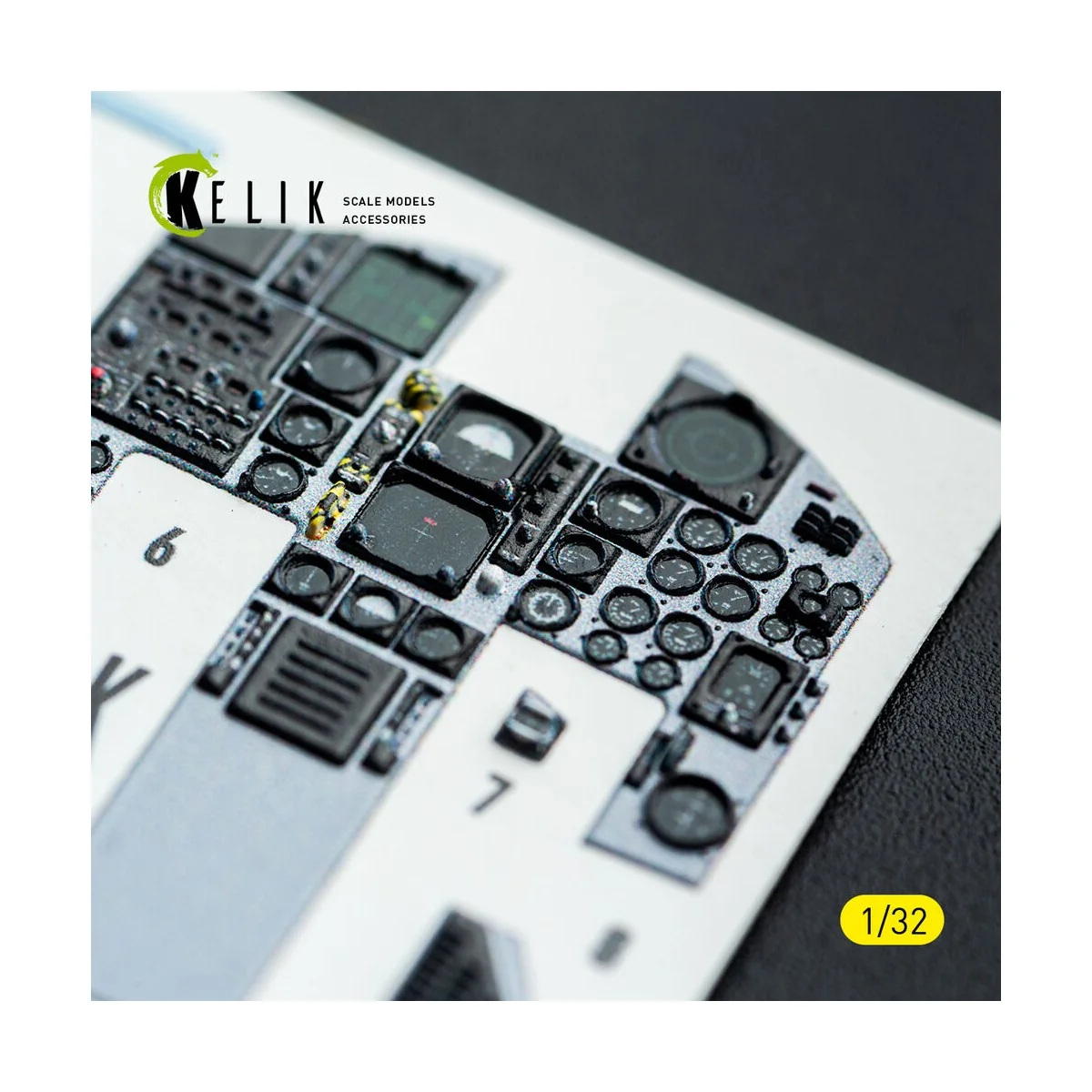 F-15C (early) - interior 3D decals for Tamiya kit, 1/32 - Kelik K32051