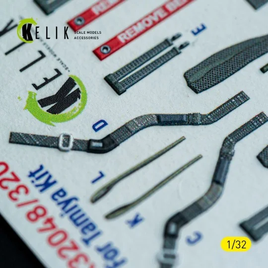 F-4D - interior 3D decals for Tamiya kit, 1/32 - Kelik K32049