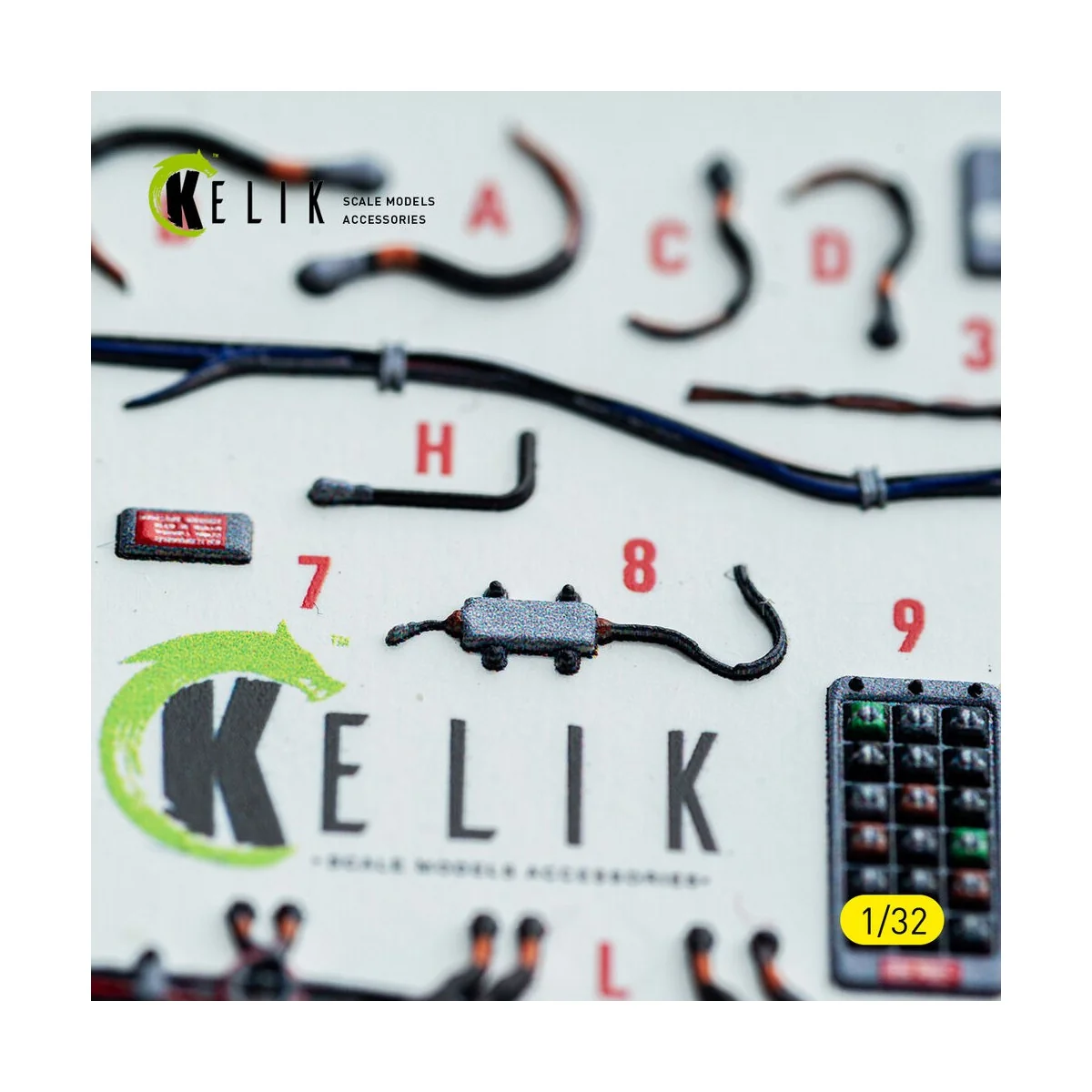 F-15C (early) - interior 3D decals for Tamiya kit, 1/32 - Kelik K32051