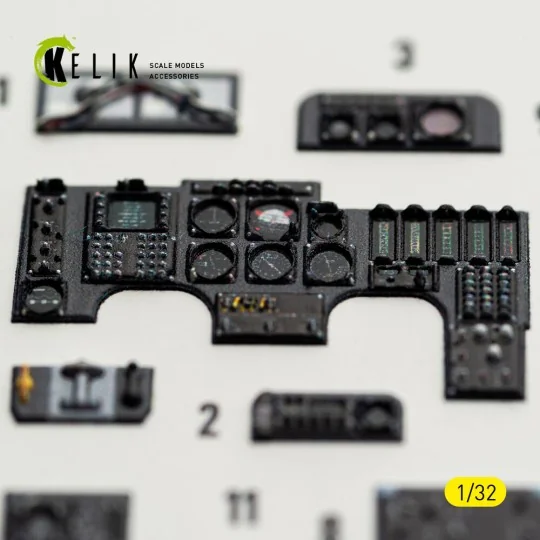 OV-10D Bronco - interior 3D decals for Kitty Hawk/Zimi models kit, ...