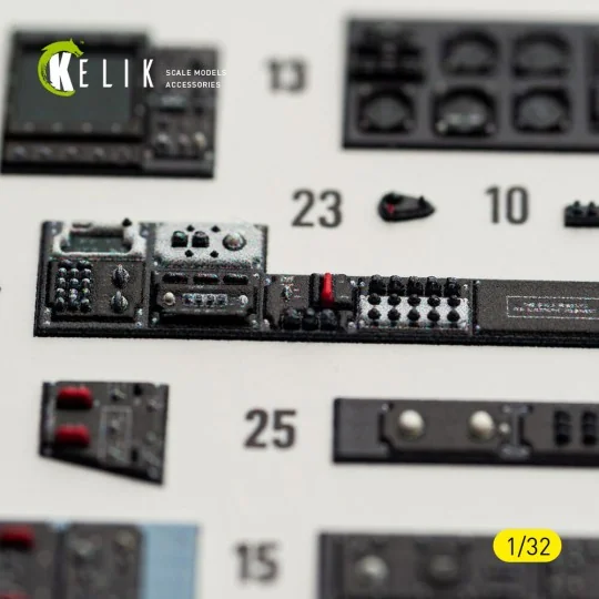 OV-10D Bronco - interior 3D decals for Kitty Hawk/Zimi models kit, ...