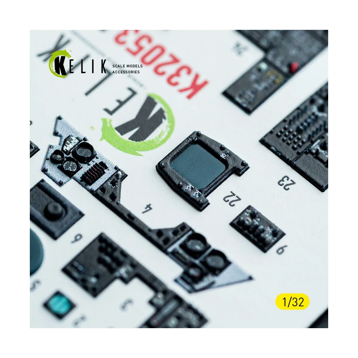 F-14A - interior 3D decals for Tamiya kit, 1/32 - Kelik K32053
