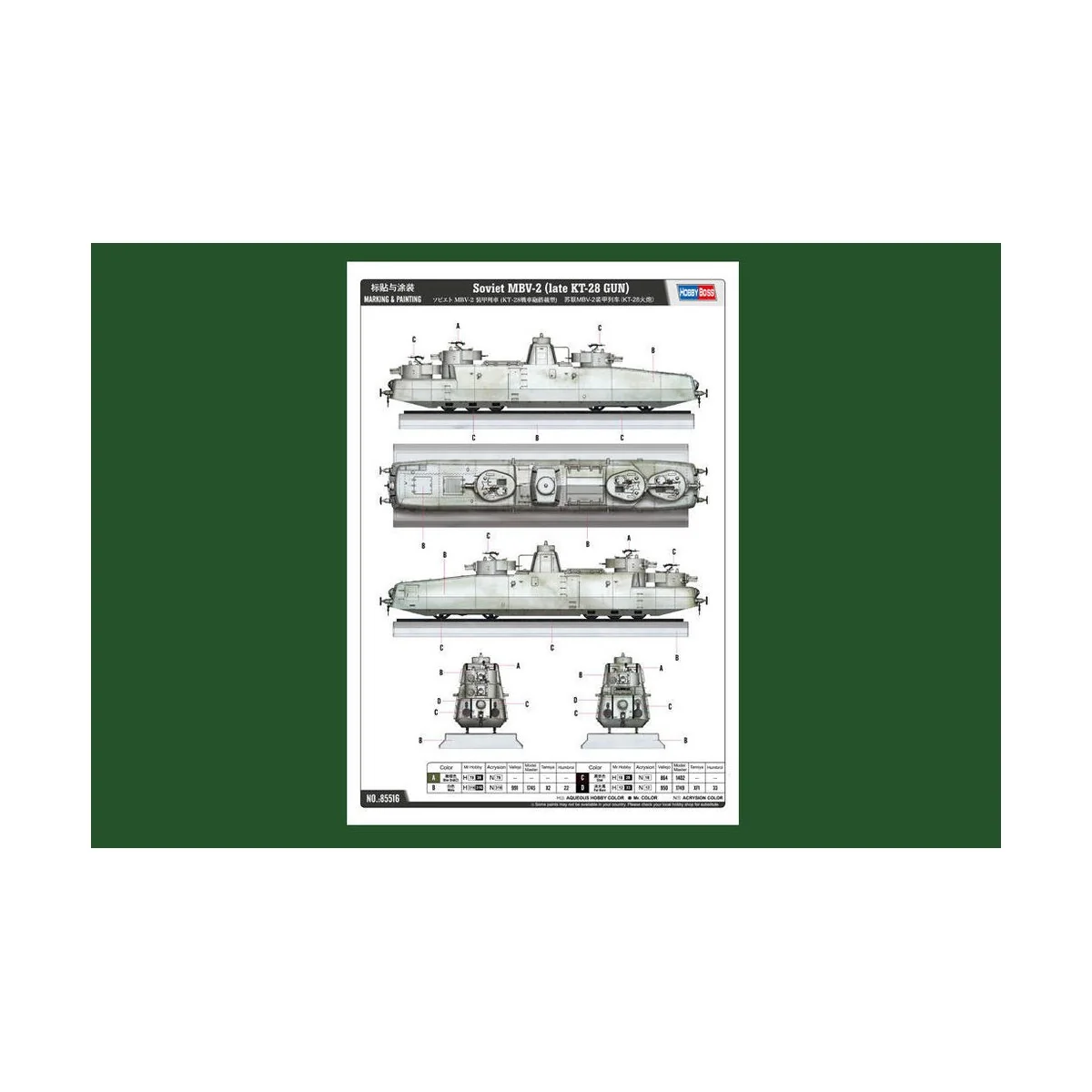 Soviet MBV-2 (late KT-28 GUN), 1/35 - Hobby Boss 85516 Soviet MBV-2 (late KT-28 GUN), 1/35 - Hobby Boss 85516