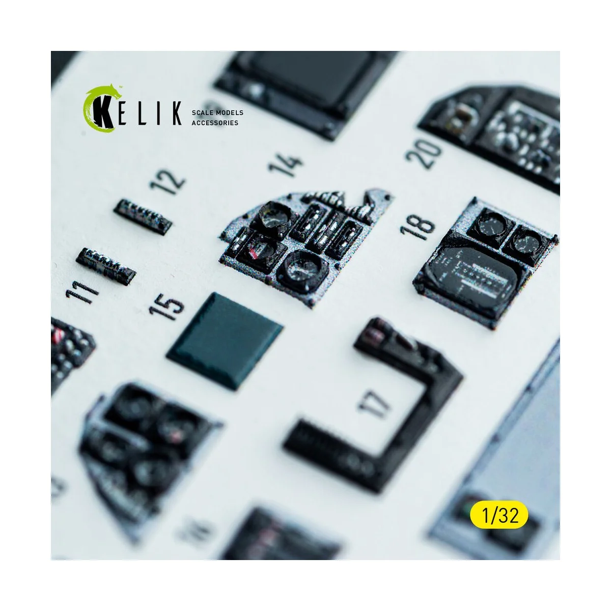 F-14A - interior 3D decals for Tamiya kit, 1/32 - Kelik K32053