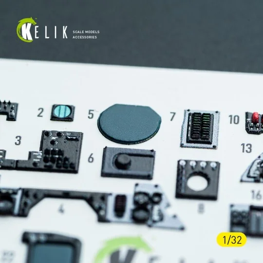 F-14A - interior 3D decals for Tamiya kit, 1/32 - Kelik K32053