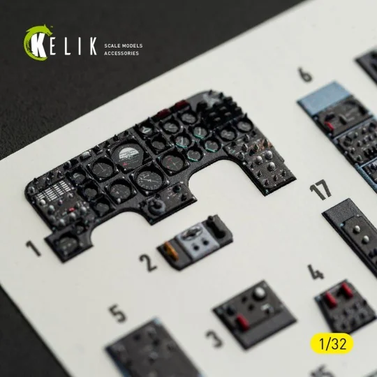 OV-10A/C Bronco - interior 3D decals for Kitty Hawk/Zimi models kit...