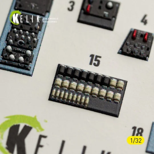 OV-10A/C Bronco - interior 3D decals for Kitty Hawk/Zimi models kit...