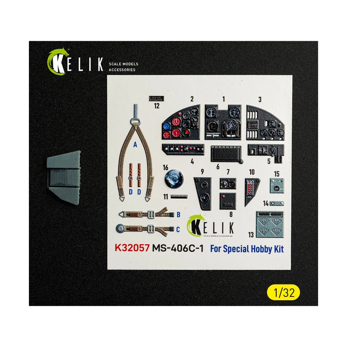 MS-406C-1 - interior 3D decals for Special Hobby kit, 1/32 - Kelik ...