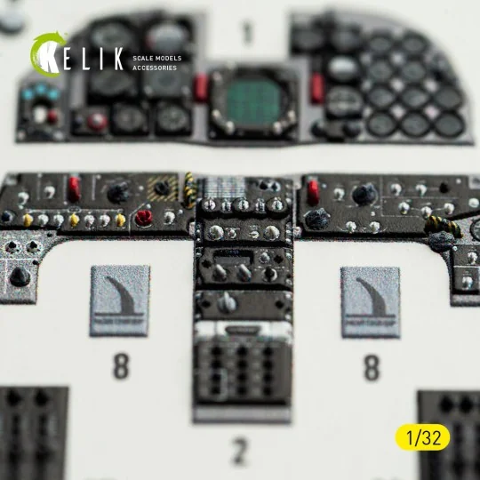 RF-5E - interior 3D decals for Kitty Hawk/Zimi models kit, 1/32 - K...