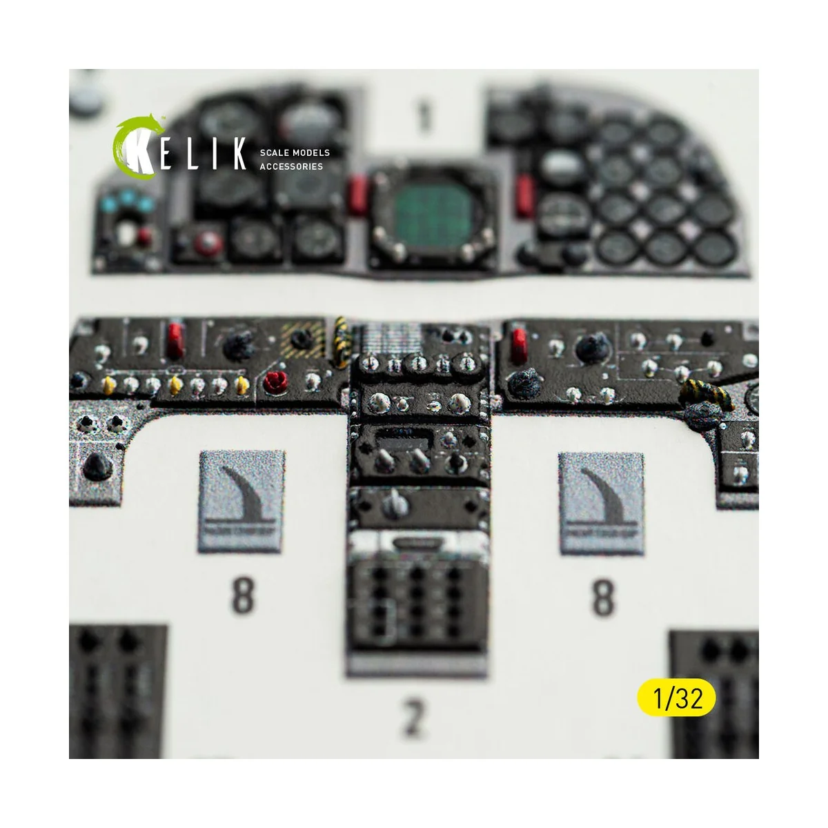 RF-5E - interior 3D decals for Kitty Hawk/Zimi models kit, 1/32 - K...