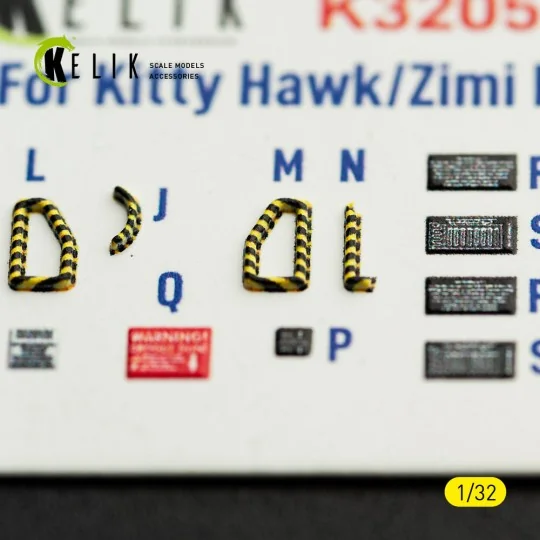 RF-5E - interior 3D decals for Kitty Hawk/Zimi models kit, 1/32 - K...