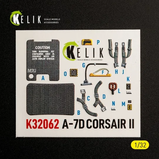 A-7D CORSAIR II - interior 3D decals for Trumpeter kit, 1/32 - Keli...