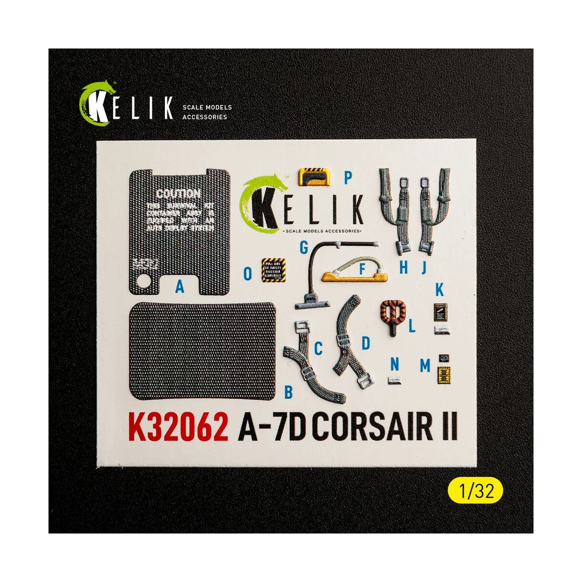 A-7D CORSAIR II - interior 3D decals for Trumpeter kit, 1/32 - Keli...