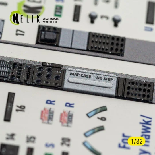 F-5F - interior 3D decals for Kitty Hawk/Zimi models kit, 1/32 - Ke...
