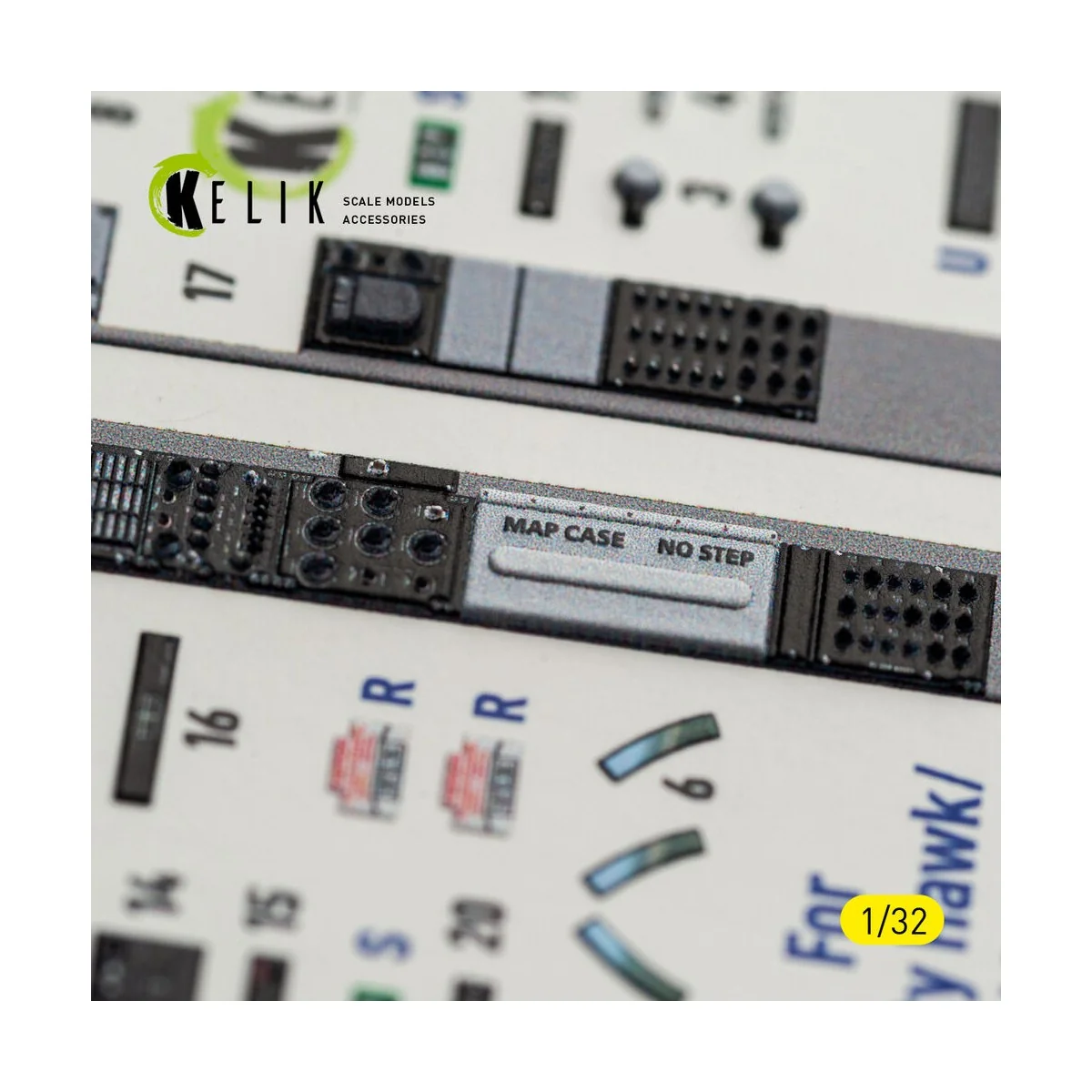 F-5F - interior 3D decals for Kitty Hawk/Zimi models kit, 1/32 - Ke...