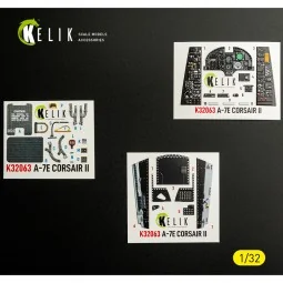 A-7E CORSAIR II - interior 3D decals for Trumpeter kit, 1/32 - Keli...