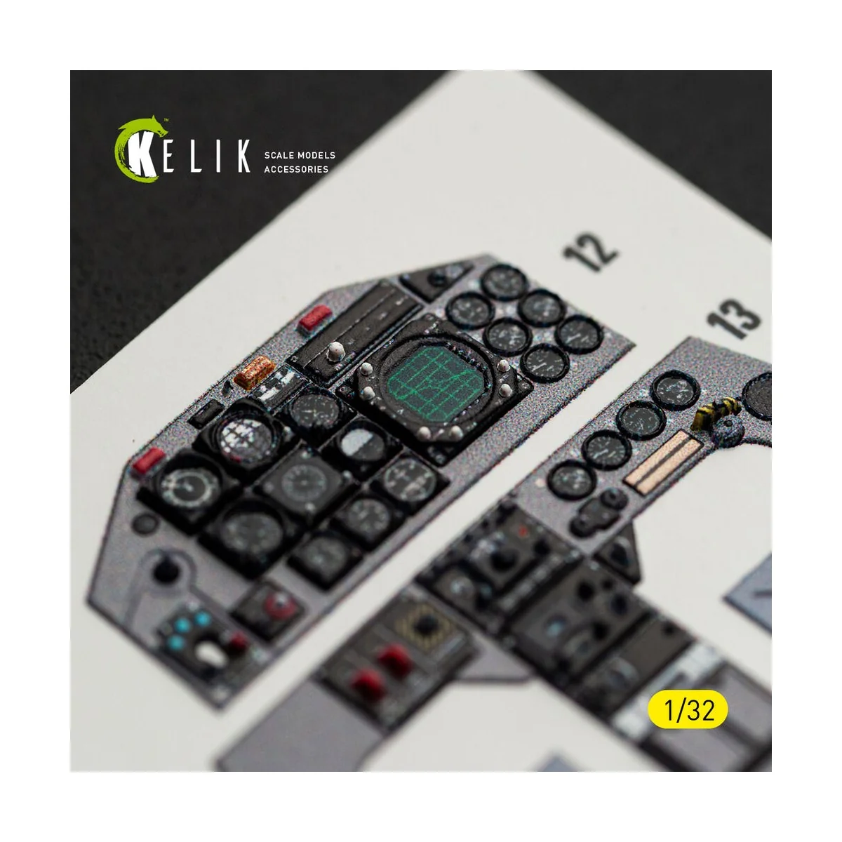 F-5F - interior 3D decals for Kitty Hawk/Zimi models kit, 1/32 - Ke...