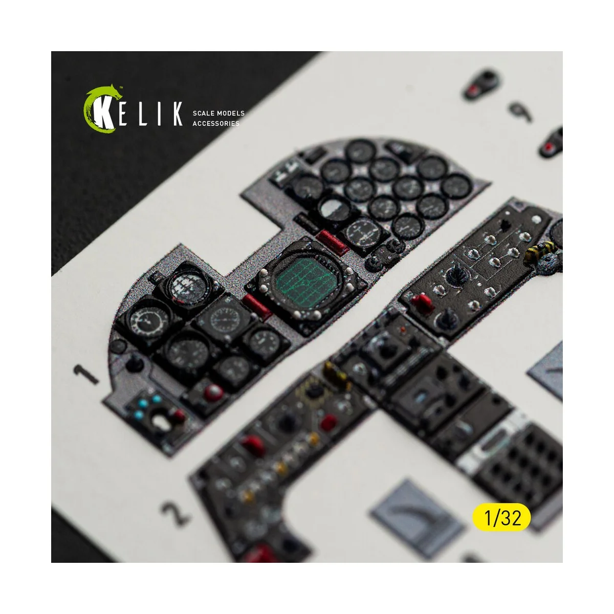 F-5F - interior 3D decals for Kitty Hawk/Zimi models kit, 1/32 - Ke...