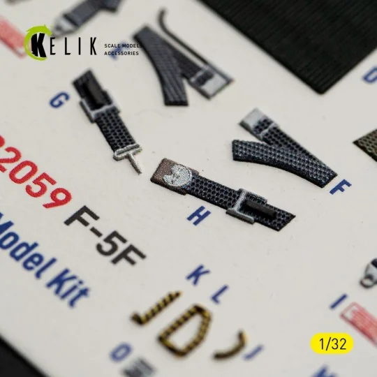 F-5F - interior 3D decals for Kitty Hawk/Zimi models kit, 1/32 - Ke...