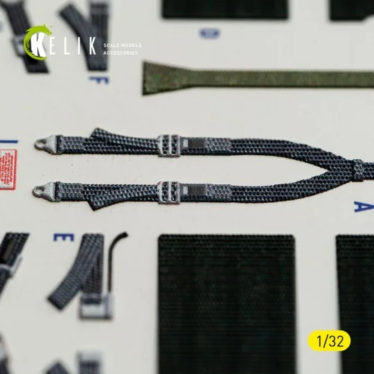 F-5F - interior 3D decals for Kitty Hawk/Zimi models kit, 1/32 - Ke...