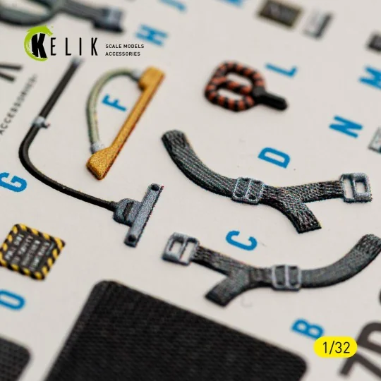 A-7D CORSAIR II - interior 3D decals for Trumpeter kit, 1/32 - Keli...