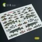 River Fish set Type 1 - 3D Decal for dioramas, 1/35 - Kelik KA35001