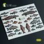 River Fish set Type 2 - 3D Decal for dioramas, 1/35 - Kelik KA35002