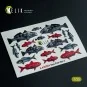 Sea Fish set Type 2 - 3D Decal for dioramas, 1/35 - Kelik KA35004