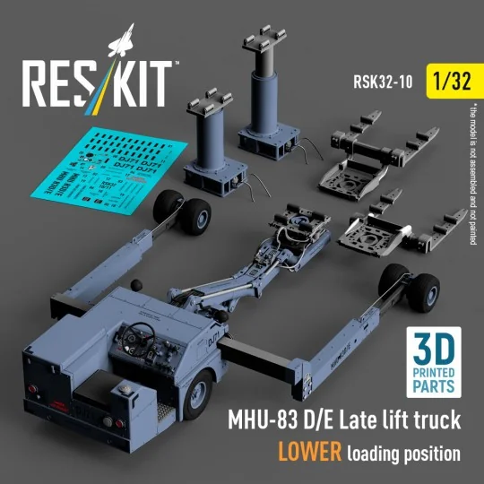 MHU-83 D/E Late lift truck LOWER loading position (3D Printed model...