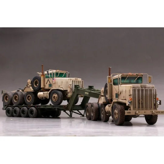 M911 C-HET w/m747 Heavy Equipment Semi- Trailer, 1/35 - Hobby Boss ...