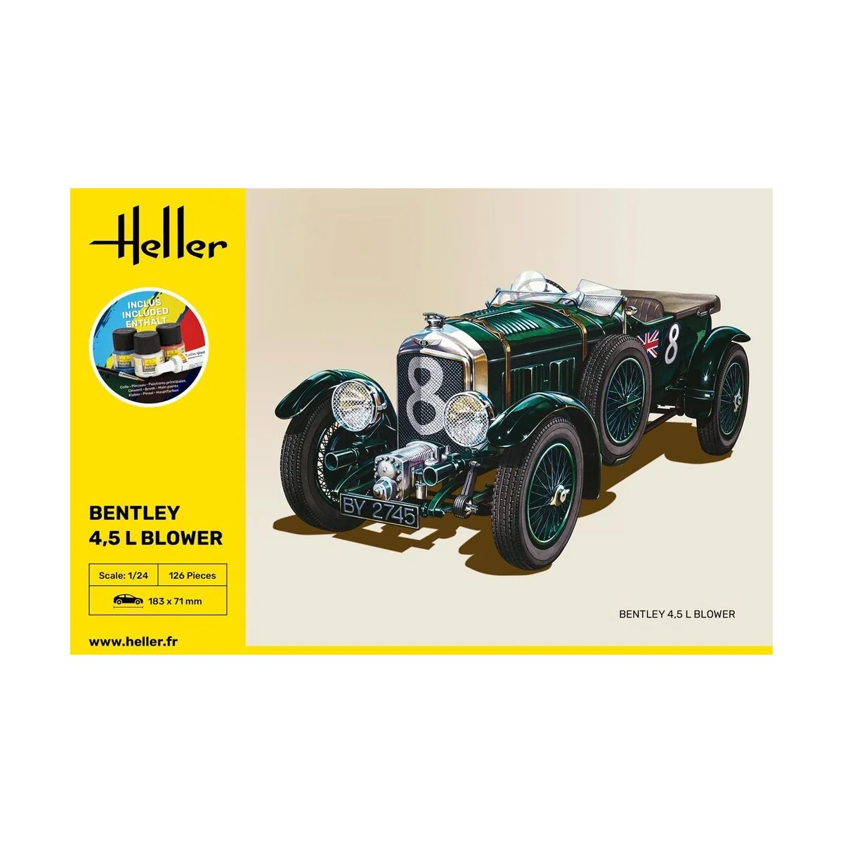 STARTER KIT Bentley Blower, 1/24 - Heller 56722 STARTER KIT Bentley Blower, 1/24 - Heller 56722