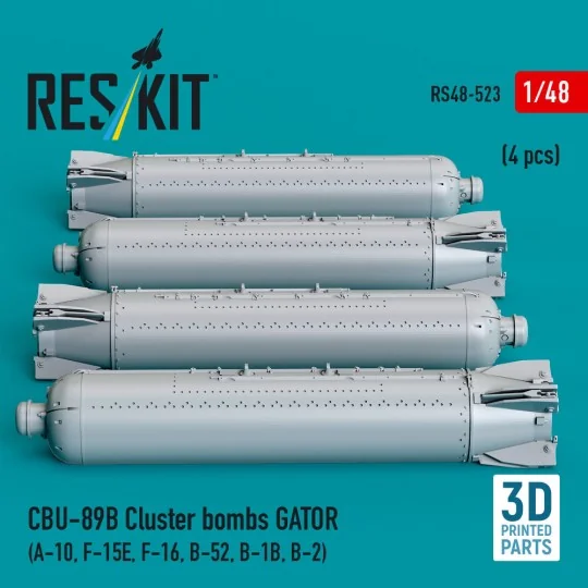 CBU-89B cluster bombs GATOR (4 pcs) (A-10, F-15E, F-16, B-52, B-1B,...