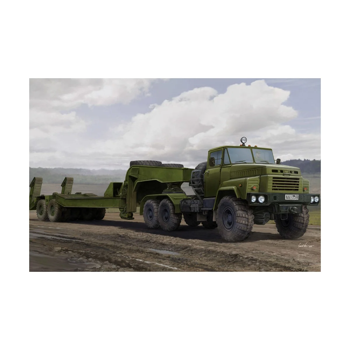 Russian KrAZ-260B Tractor with CMAZ/ChMZAP-5247G semitrailer - Hobb...