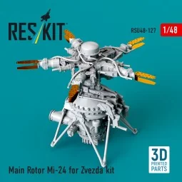 Main Rotor Mi-24 for Zvezda kit (3D Printed), 1/48 - ResKit Models ...