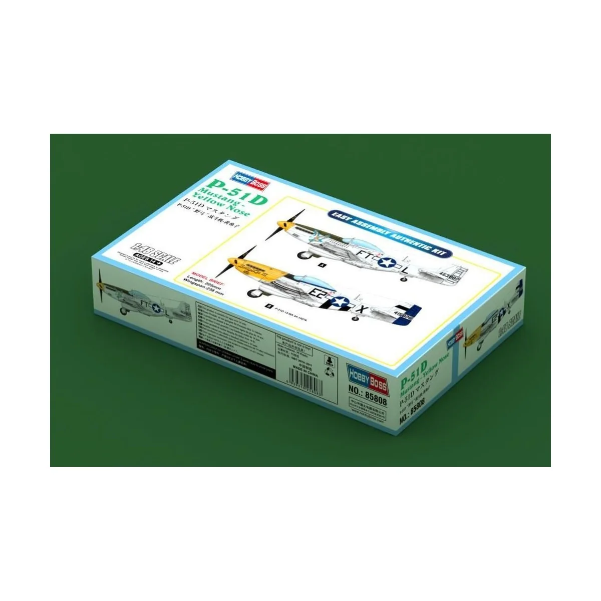 P-51D Mustang-Yellow Nose - Hobby Boss 85808