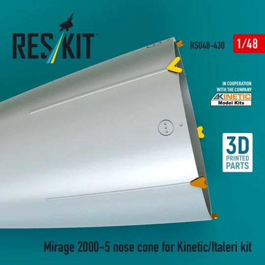 Mirage 2000-5 nose cone for Kinetic/Italeri kit (3D Printed), 1/48 ...