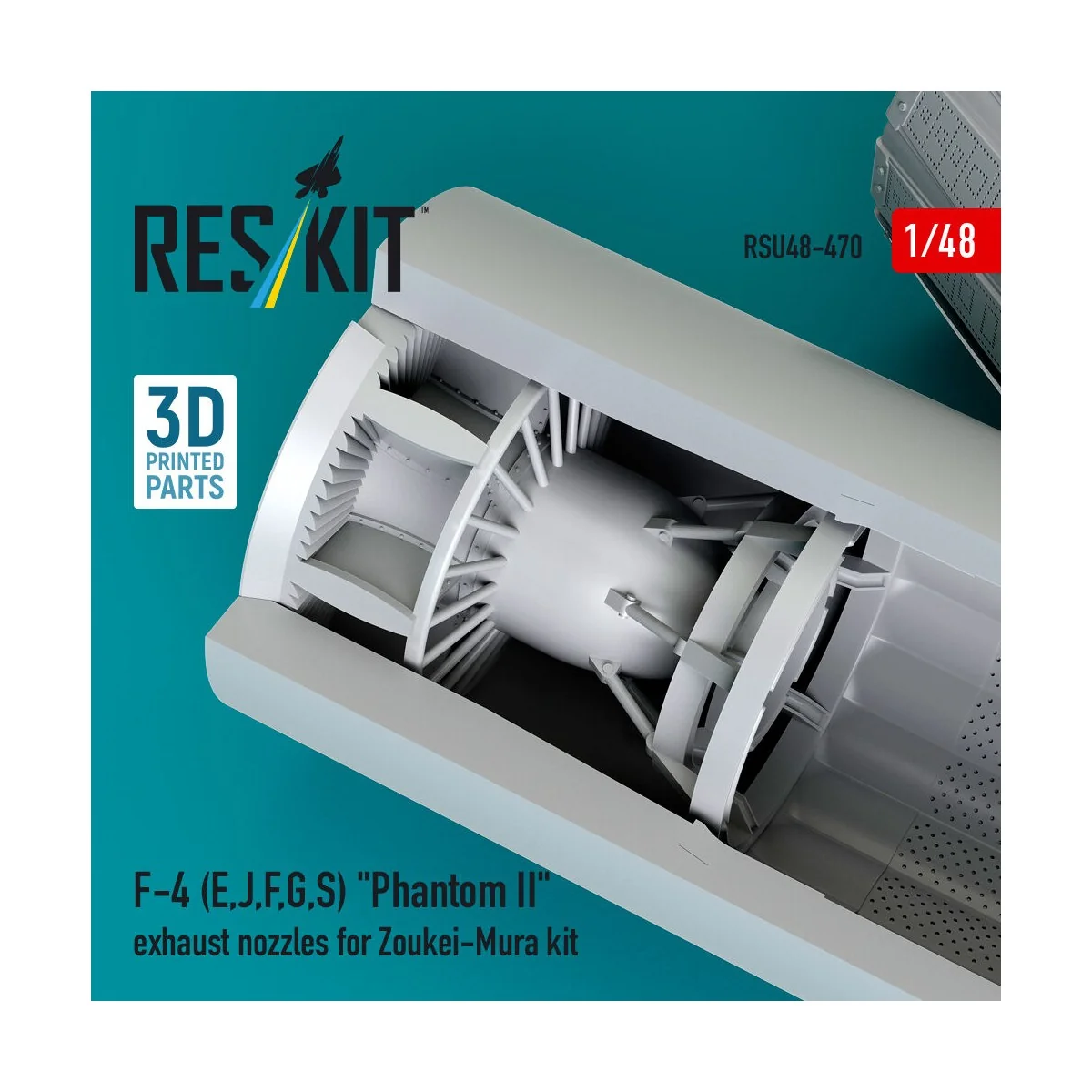 F-4 (E, J, F, G, S) Phantom II exhaust nozzles for Zoukei-Mura kit ...