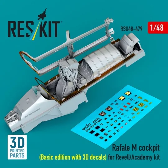 Rafale M cockpit (Basic edition with 3D decals) for Revell/Academy ...