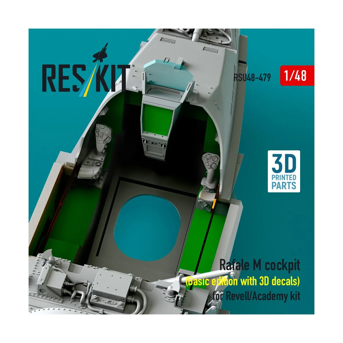 Rafale M cockpit (Basic edition with 3D decals) for Revell/Academy ...
