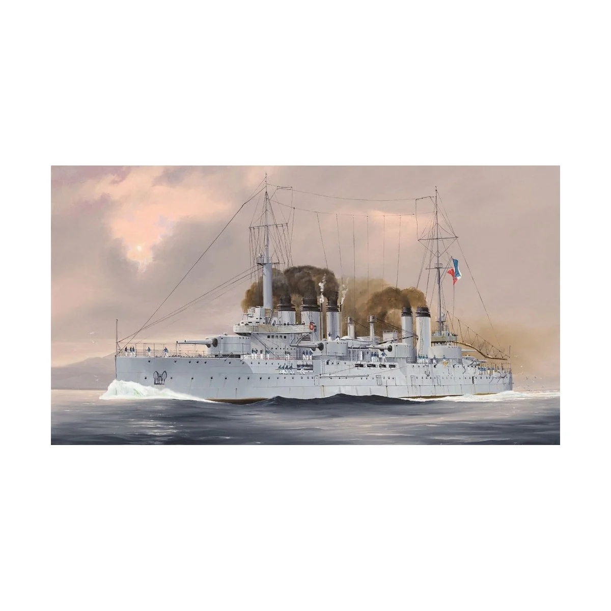 French Navy Pre-Dreadnought Battleship Danton, 1/350 - Hobby Boss 8...