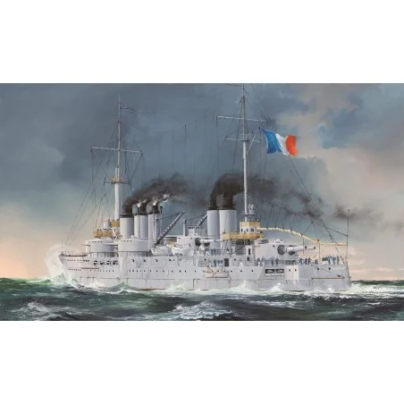 French Navy Pre-Dreadnought Battleship Condorcet, 1/350 - Hobby Bos...