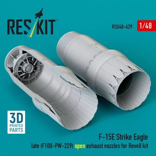 F?15E Strike Eagle late (F100-PW-229) open exhaust nozzles for Reve...