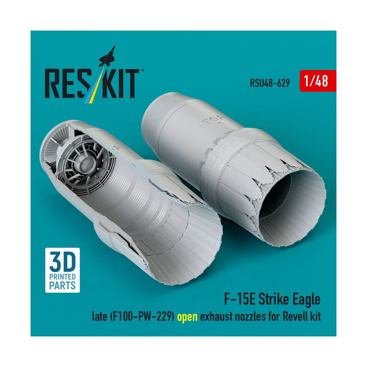 F?15E Strike Eagle late (F100-PW-229) open exhaust nozzles for Reve...