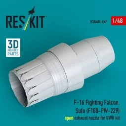 F-16 Fighting Falcon, Sufa (F100-PW-229) open exhaust nozzles for G...